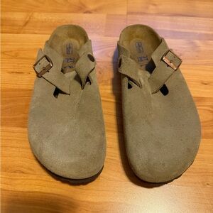 Birkenstock Boston Soft Footbed Suede Clog